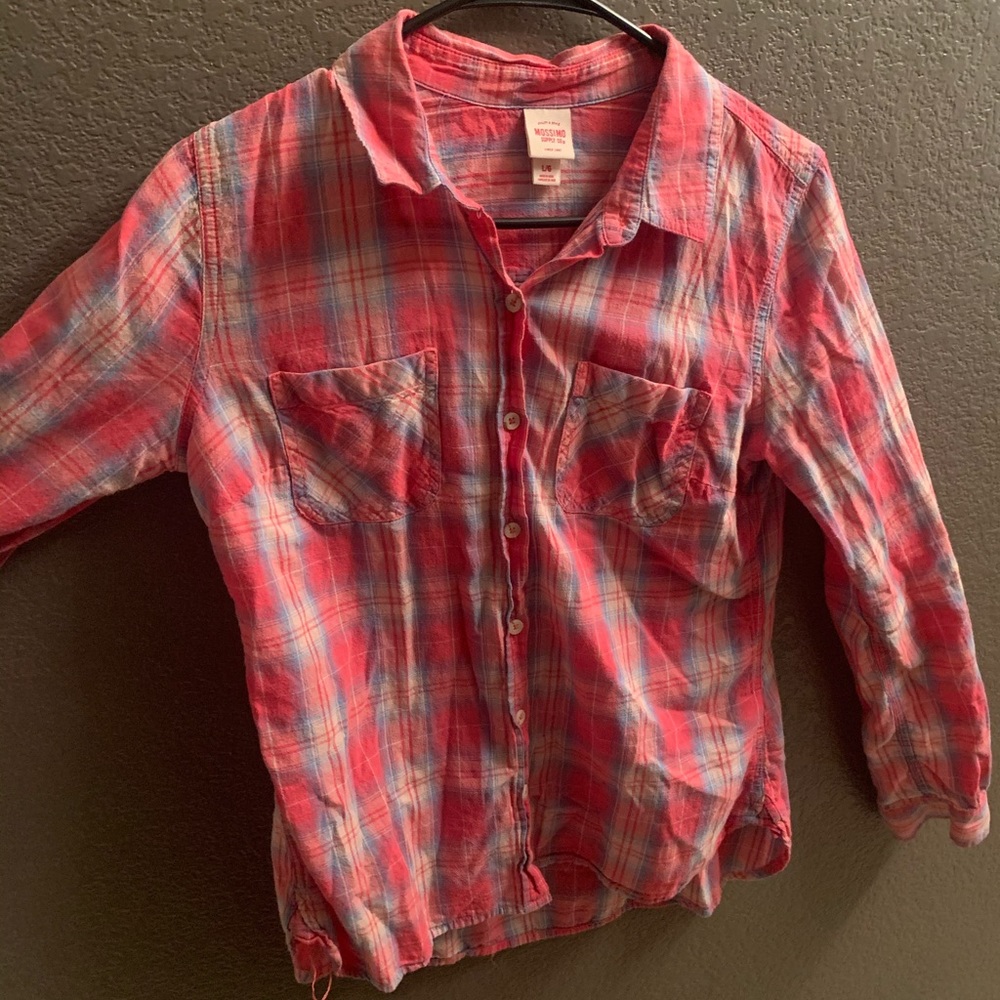 💜 3/$20 Deal Plaid long sleeve button down shirt